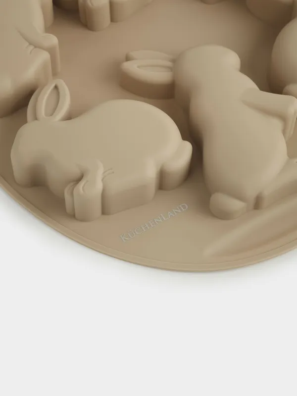 Кекстерді пісіруге арналған қалып, 29х24 см, 6 бөлім, силикон, түрлі-түсті, Қояндар, Bakery, image-4