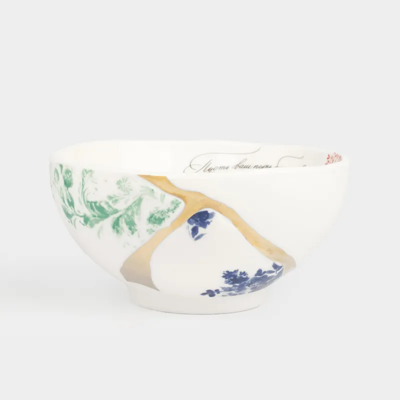 Пиала, 13х6 см, 400 мл, фарфор N, бело-золотистая, Пожелание, Revival