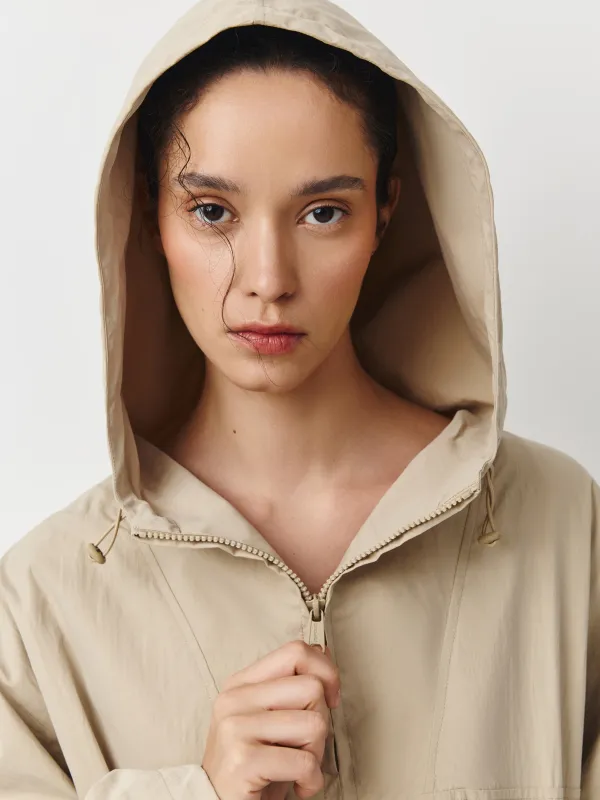 Ветровка женская, бежевая, Sagra, image-2