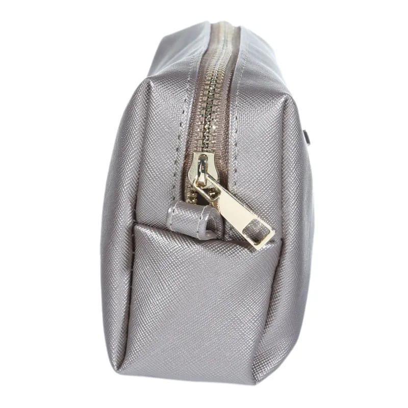 Косметичка, 21х13 см, полиуретан, золотистая, Beauty, image-1