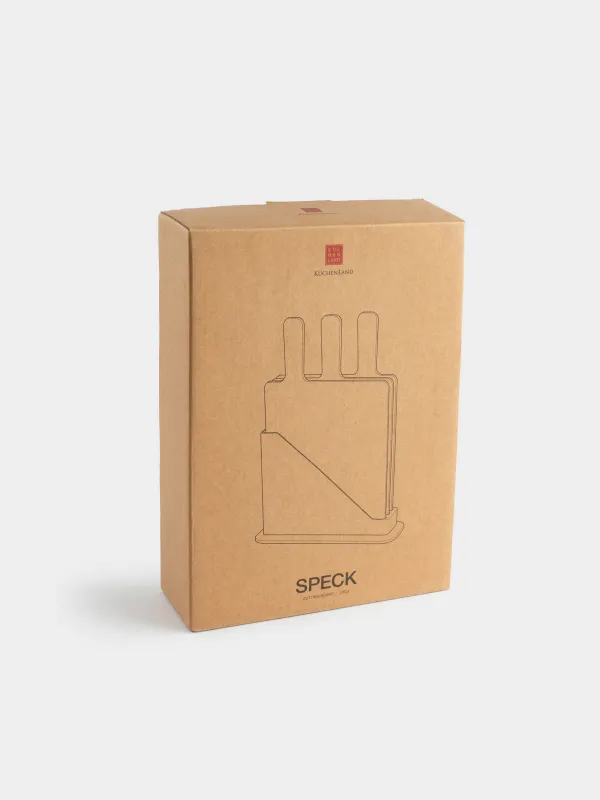 Кесу тақтасы, 32х20 см, 3 дана, стендте, пластик, сұр/сарғылт/қара, Speck, image-6