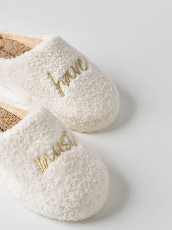 Әйелдер тәпішкесі, үйге арналған, ө. 36-37, жүн/нейлон, сүт түсті, қоңыр, Needed, image-3