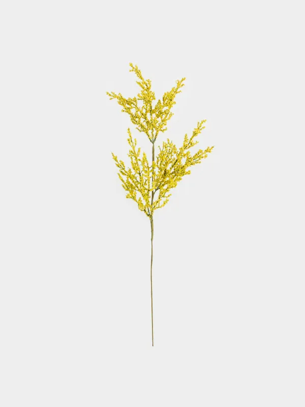 Ветка декоративная, 78 см, пенопласт/металл, Желтые ягоды, Flower garden, image-0