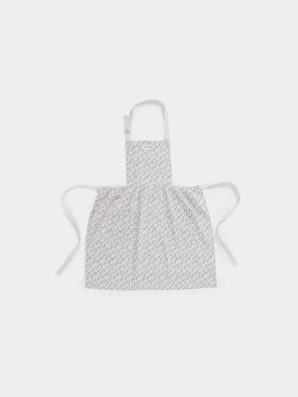 Фартук-платье, 75х85 см, хлопок, молочный, Винтажные цветы, La flore, image-0