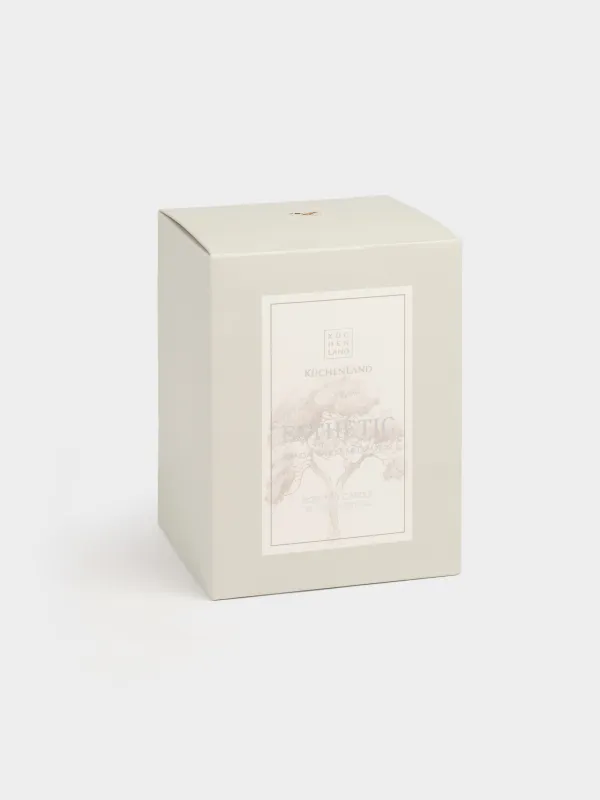 Хош иісті шам, 11 см, шам ұстағышта, қақпағы бар, шыны, Sandalwood meditation, Esthetic, image-4