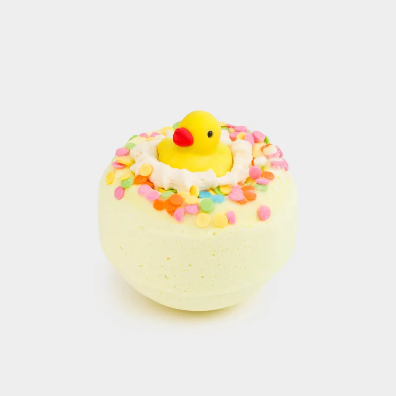 Ваннаға арналған бомба, 130 гр, ойыншықпен, Қауын, Үйрек, Duck yellow, image-2