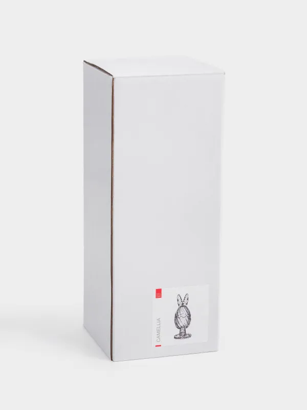 Кәмпит ыдысы, 8х22 см, 170 мл, аяқты, қақпағы бар, шыны Р, Қоянның құлағы, Camellia, image-4