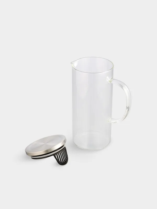 Құмыра, 1,4 л, сүзгі қақпағы бар, пайдаланылған Шыны / Болат, классикалық, image-6