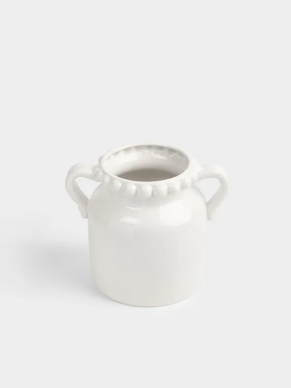 ЖИЫНТЫҚТАМА Кашпо, 21 см, керамика, сүт түстес, Festive mood, image-1