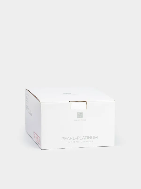 Пара чайная, 2 перс, 4 пр, 250 мл, фарфор F, Pearl-platinum, image-11
