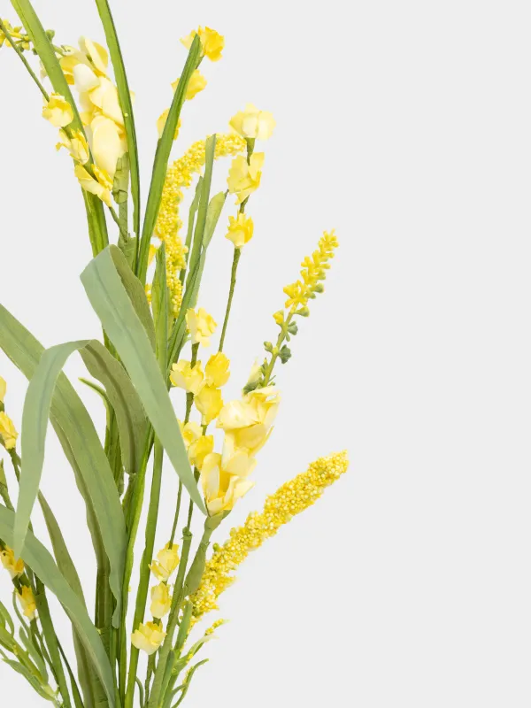 Сәндік бұтақ, 86 см, пластик/полиэстер, Сары бөрібұршақ, Flower garden, image-3