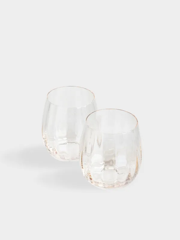 Стакан, 10 см, 450 мл, 2 шт, стекло, бежевый, Filo R color, image-1