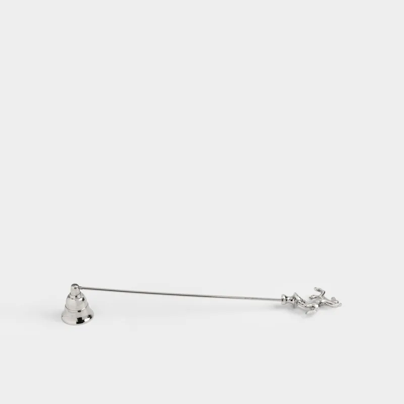 Шамдарды сөндіруге арналған қақпақ, 34 см, металл, күміс, Жылқы, Horse silver