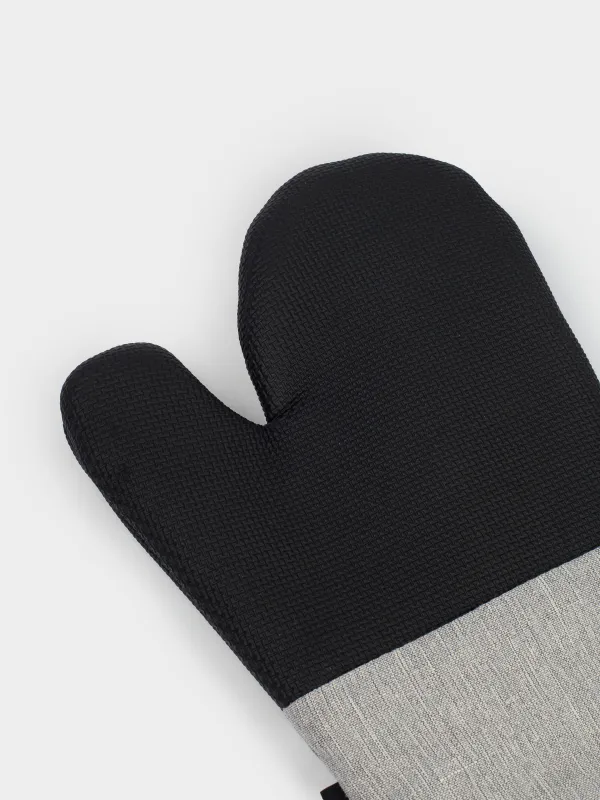 Прихватка-варежка, 17x30 см, неопрен/текстиль, коричневая, BBQ, image-2