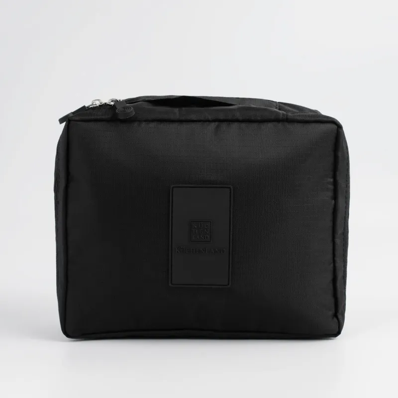 Косметичка дорожная, 21х16 см, полиэстер, черная, Easy Travel