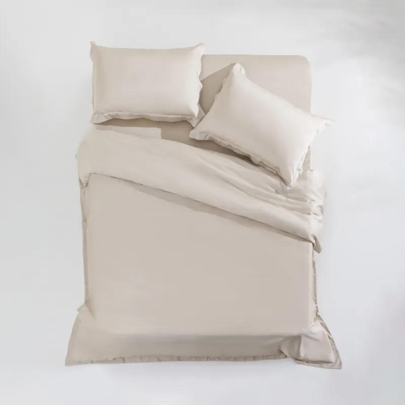 КПБ еуро, құлақтары бар, тенсель 300 ТС, сарғылт-қоңыр, Tencel