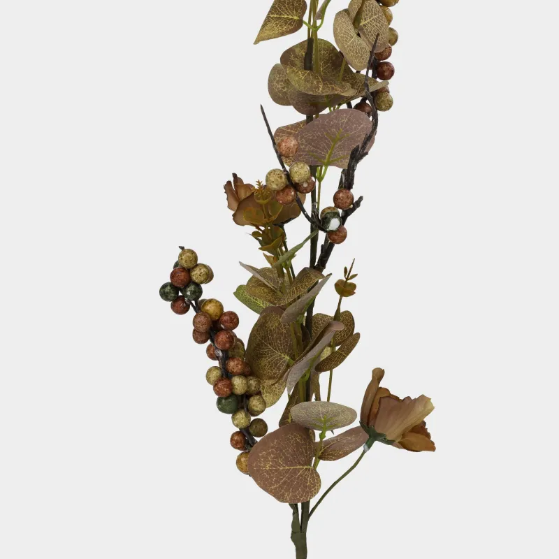 Сәндік бұтақ, 66 см, полиэстер/пенопласт, Күзгі композиция, Forest symphony decor, image-3