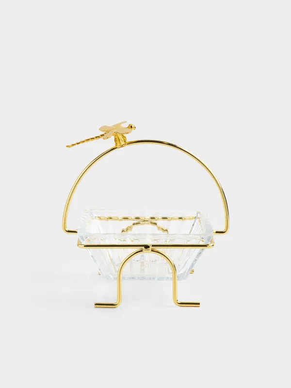 Пиала, 12х12х5 см, на подставке, Стрекоза, Dragonfly, image-0