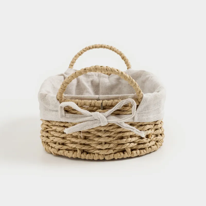 Корзина для хлеба, 25х16 см, плетеная, с ручками, целлюлоза/хлопок, овальная, Braided, image-4