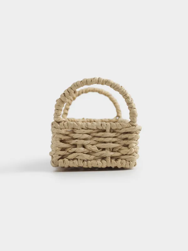 Жұмыртқаларды сақтау себеті, 35х8 см, өрілген, тұтқалары бар, целлюлоза, тікбұрышты, Braided, image-4