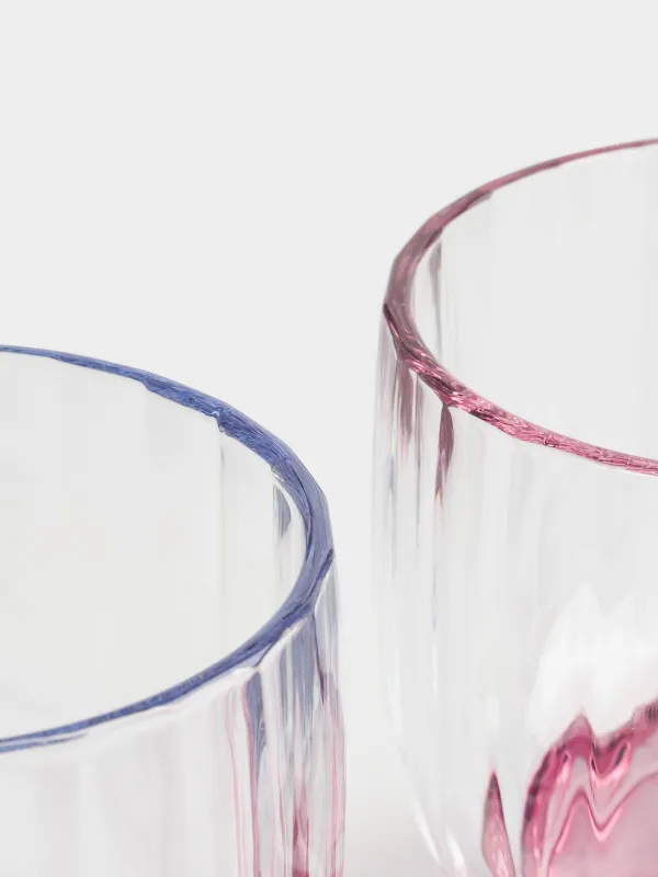 Стақан, 9 см, 280 мл, 4 дана, шыны, түрлі-түсті микс, Mirabello color, image-5