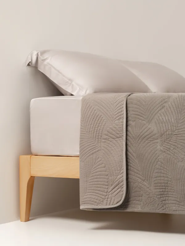 Покрывало, 240х260 см, стеганое, Пальмовый лист, Stitch velvet, image-2