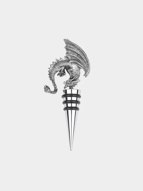 Шарап бөтелкесінің тығыны, 12 см, металл, Dragon rainira, image-0