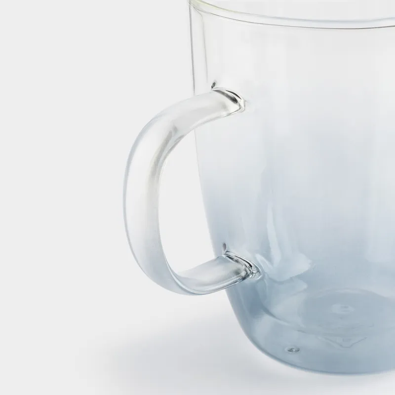 Кружка, 440 мл, 2 шт, стекло Б, серый градиент, Air-gradient, image-6