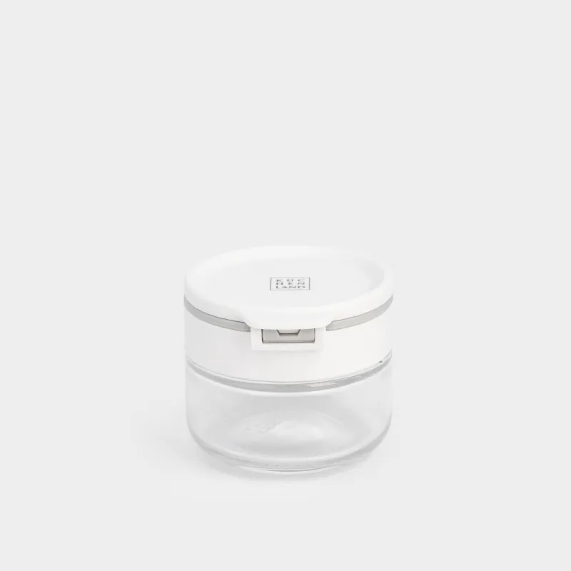 Емкость для специй, 5 см, с двойной крышкой, стекло/пластик, серая, Comfort light