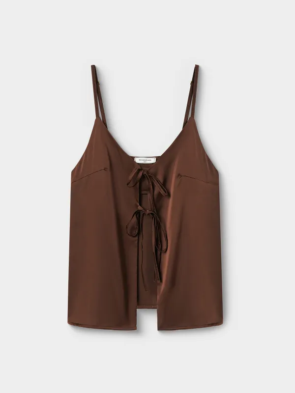 Әйелдерге арналған топ, үйге арналған, өлшемі S, белдіктері бар, полиэстер, қоңыр, Derin, image-5