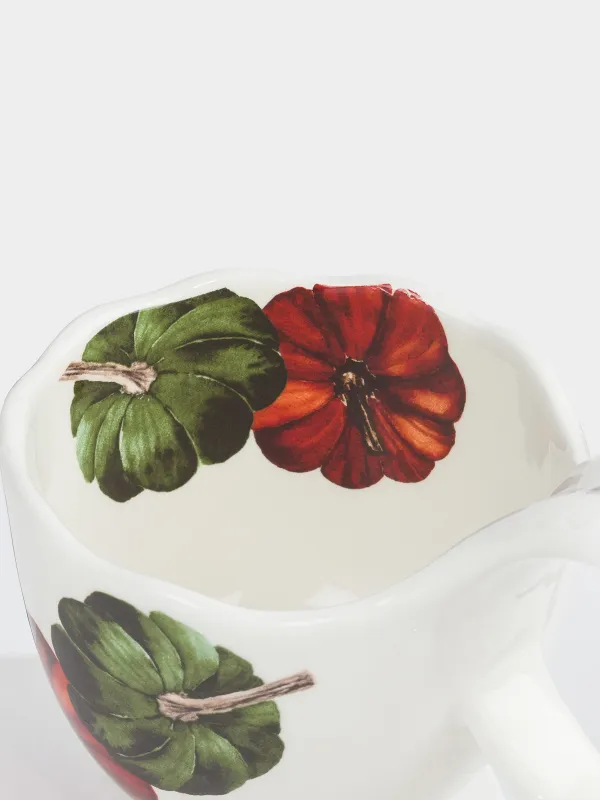 Кружка, 400 мл, керамика D, белая, Тыквы, Forest symphony, image-2