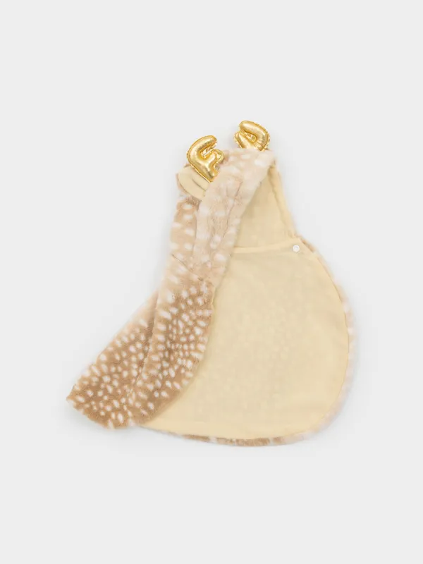 Жануарларға арналған костюм, 40 см, өлшемі L/XL, карнавалдық, полиэстер, қоңыр, Бұғы, Christmas pet, image-2