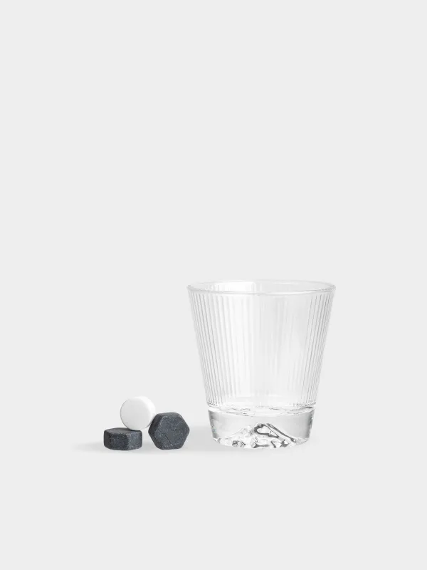 Набор для виски, 1 перс, 4 пр, стакан/кубики, стекло Р/гранит, Bar, image-0