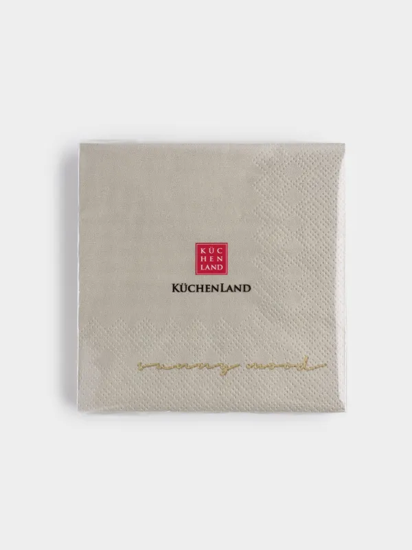 Салфетки бумажные, 21х21 см, 20 шт, Scroll, image-3