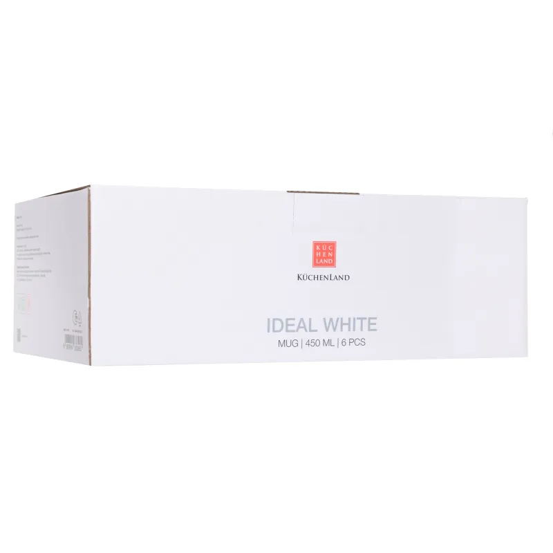 Саптыаяқ, 450 мл, 6 дана, F фарфоры, ақ, Ideal white, image-3