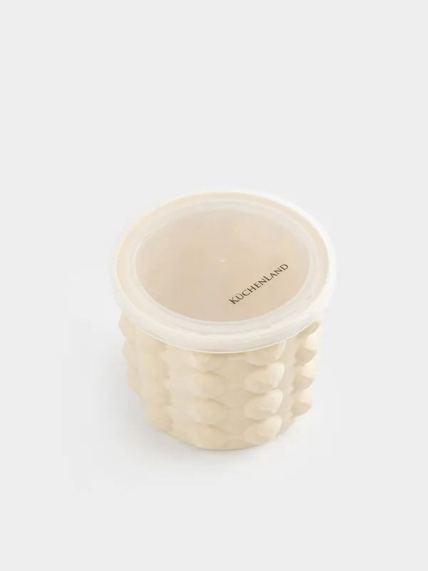 Форма для льда, 11х10 см, 40 отд, с крышкой, силикон/пластик, молочная, Soft kitchen, image-2