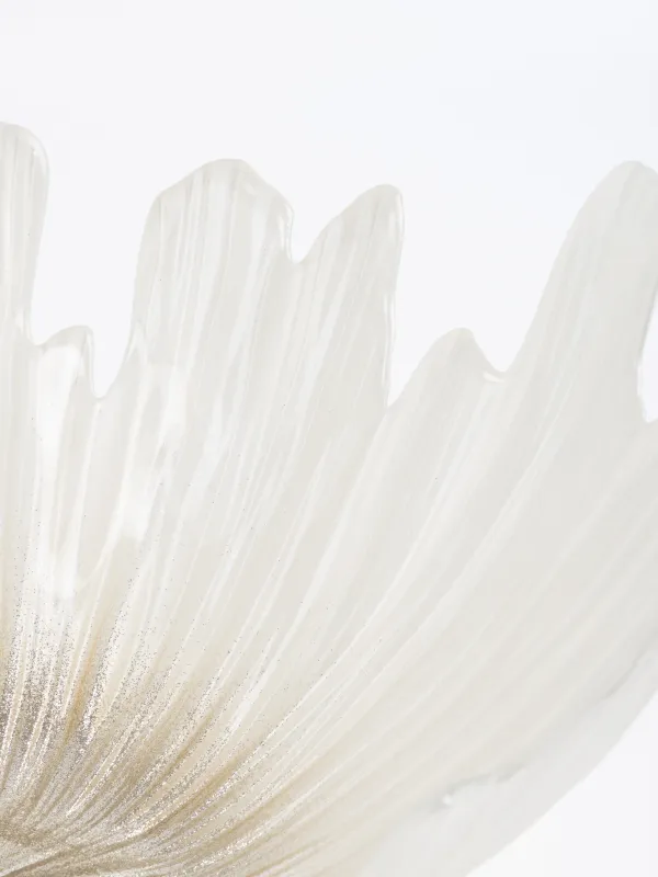 Жеміс вазасы, 32х14 см, шыны Р, сүт түстес/шампан, Verge, image-2