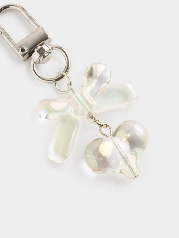 Салпыншақ, 8 см, акрил / металл, Меруерт, жүрек, Keychain polar, image-3