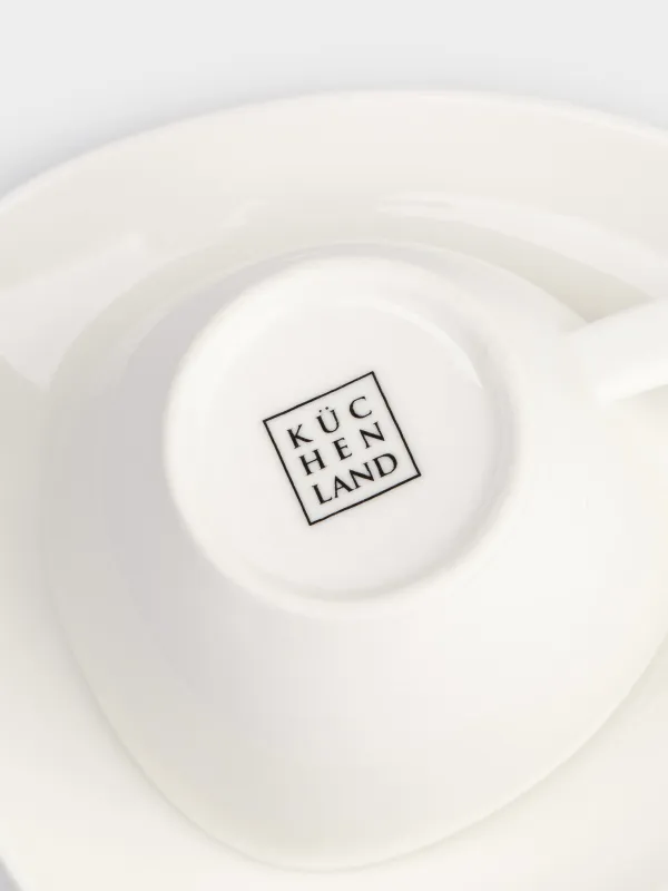 Шай жұбы, 1 тұлға, 2 зат, 180 мл, Фарфор P, ақ, Synergy, image-9