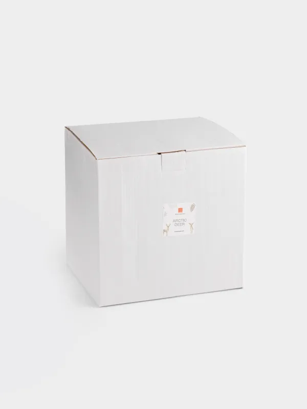 Салат ыдысы, 20х16 см, 1,5 л, шыны/металл, алтын, Бұғы, Arctic deer, image-7