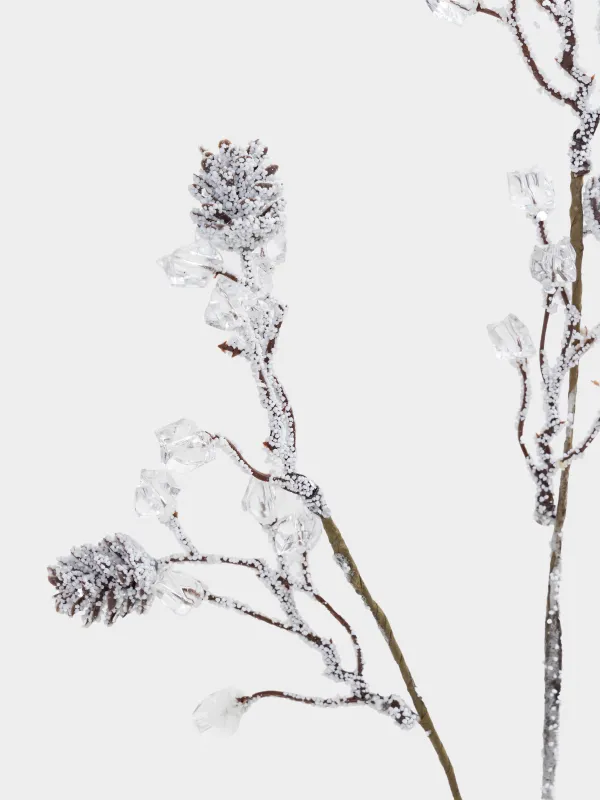 Ветка декоративная, 60 см, Ледяная ветка, Crystal decor, image-2