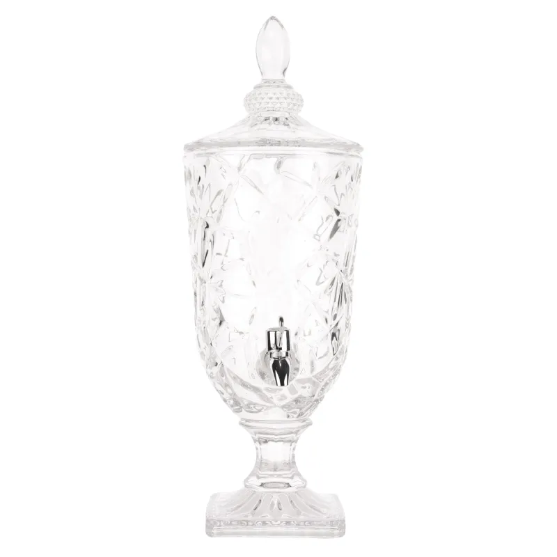 Сусын диспенсері, 3л, шыны Р/пластик, Crackle, image-1