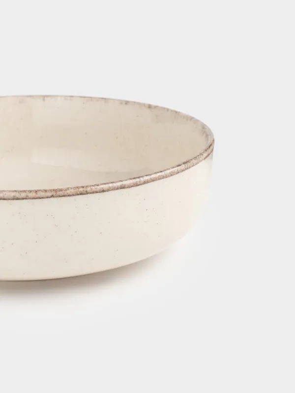 Сервиз обеденный, 6 перс, 18 пр, керамика R, бежевый, в крапинку, Speckled glaze, image-6