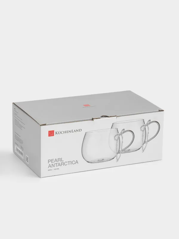 Саптыаяқ, 430 мл, 2 дана, шыны Б/пластик, Бантик, Pearl Antarctica, image-3