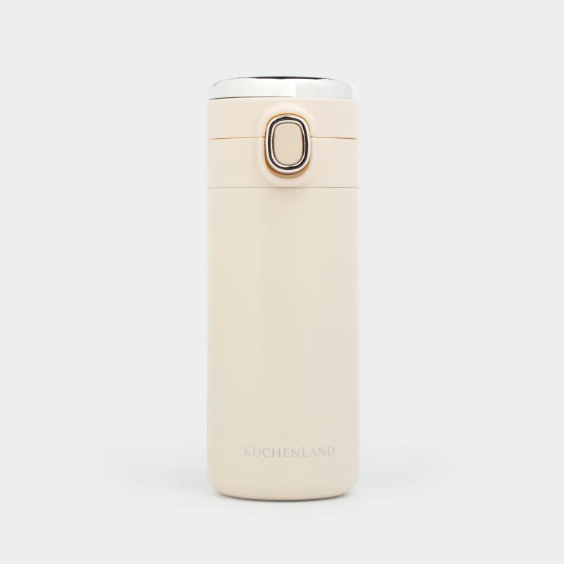 Термо шыныаяқ, 300 мл, термометрмен, болат/пластик, сарғылт, Celsius