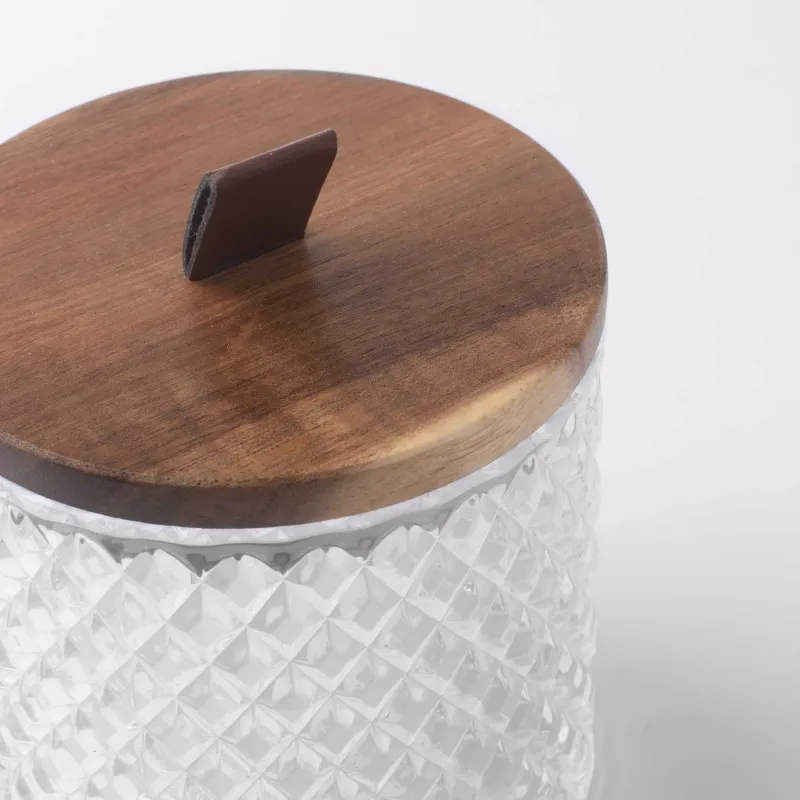 Кәмпит, 11Х11 см, қақпағы бар, шыны р / ағаш, Naiad, image-3