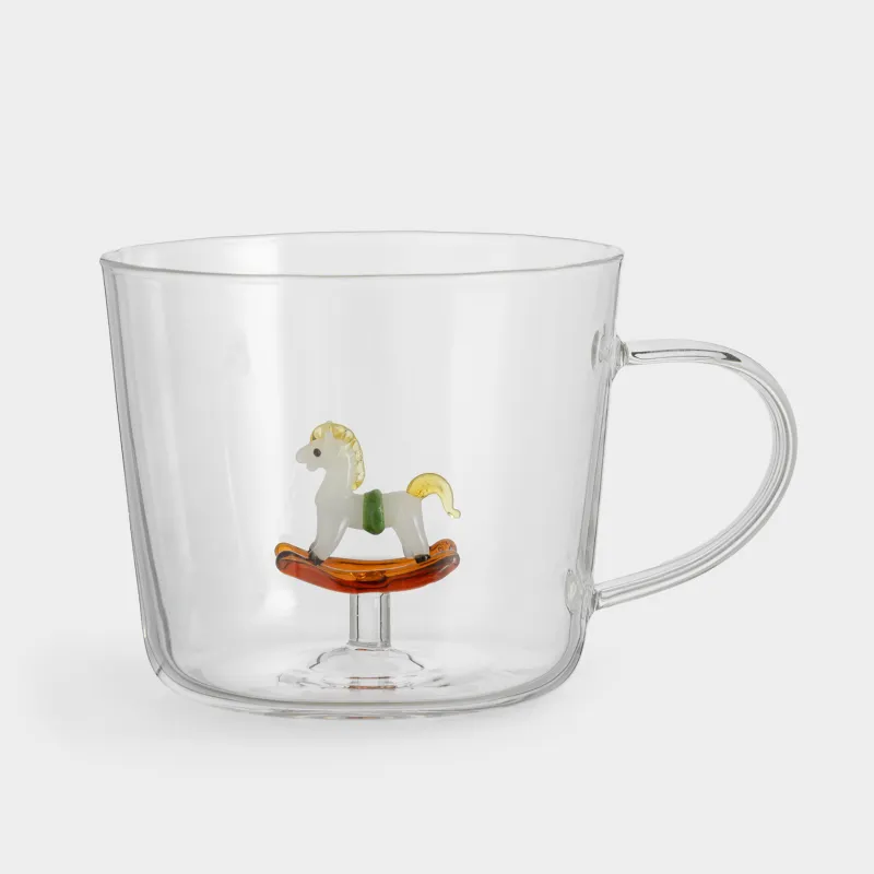 Кружка, 480 мл, стекло Б, Лошадка, Shape