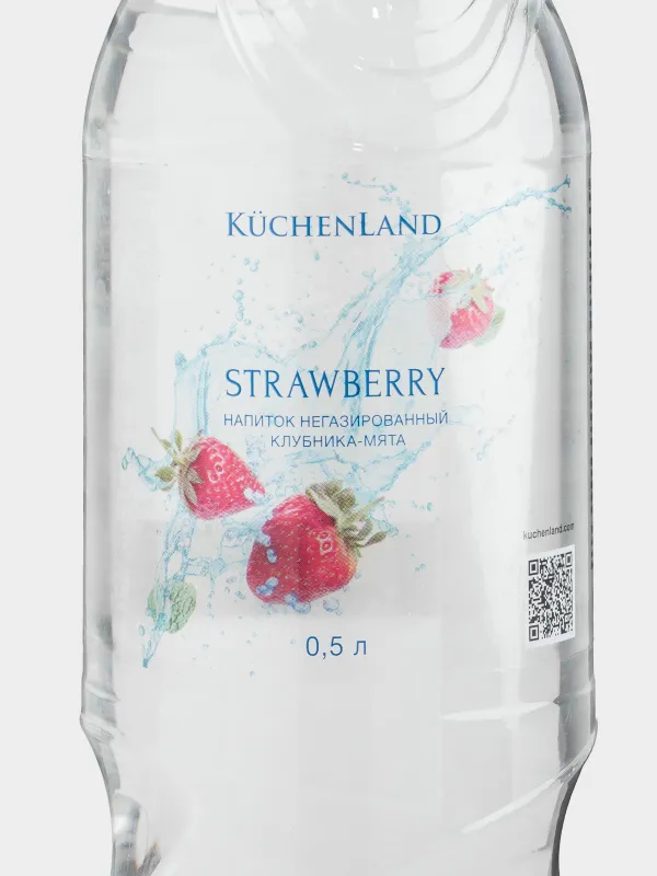 Су, 500 мл, ішуге жарамды, газдалмаған, бөтелкеде, құлпынай мен жалбыз дәмі бар, Water berry, image-3