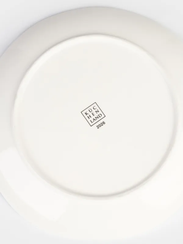 Тарелка закусочная, 21 см, фарфор N, бело-золотистая, Пожелание, Revival, image-5