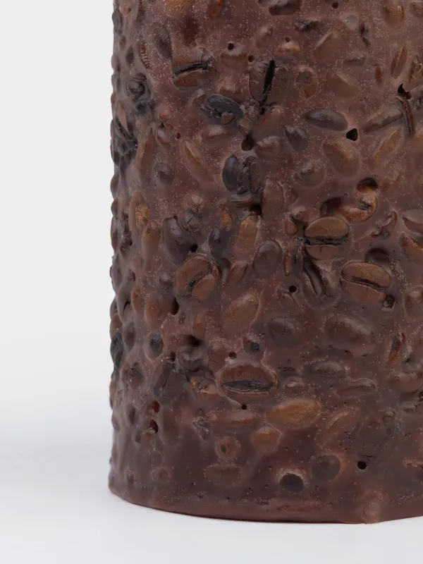 Шам, 8x10 см, цилиндрлік, қоңыр, Кофе, Coffee candle, image-2